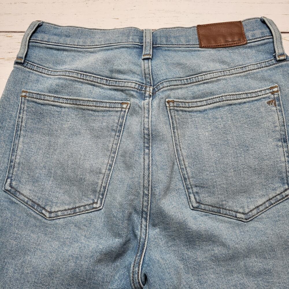 Madewell Petite Perfect Vintage Jeans Worn In Ripped Distressed Raw Hem 26P - Picture 6 of 12